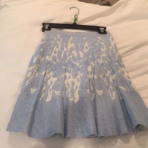 Pleated heavy cotton skirt